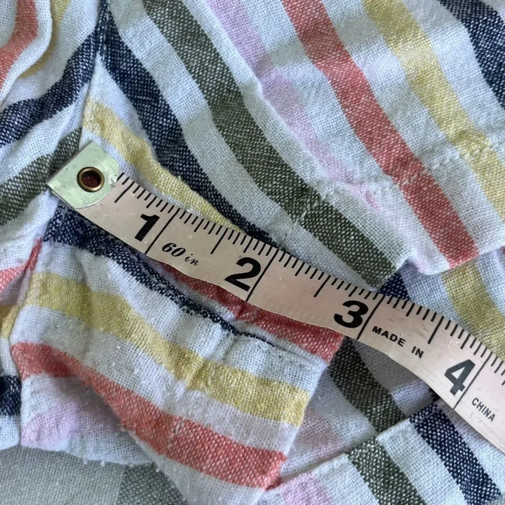 Old Navy Linen-Blend Striped Shorts – Girls Size XXL (18)
